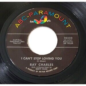 Ray Charles I Can't Stop Loving You / Born To Lose 45 RPM Vinyl VG Soul '62